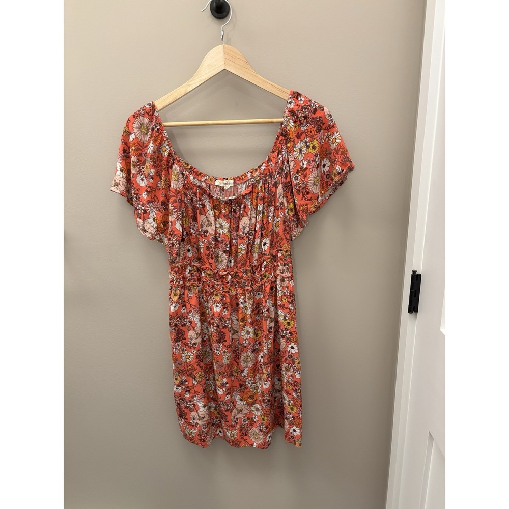 REWIND Womens floral Size Medium Off Shoulder Dress (3152)
